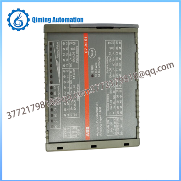 Precision Analog Measurement with ABB 07AI91- 8-Channel Input Module for AC31 Control Systems